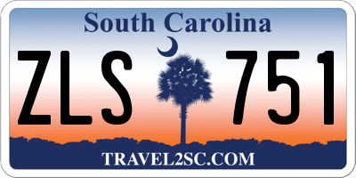 SC license plate ZLS751