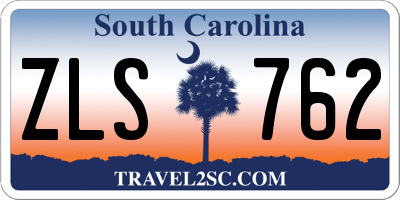 SC license plate ZLS762