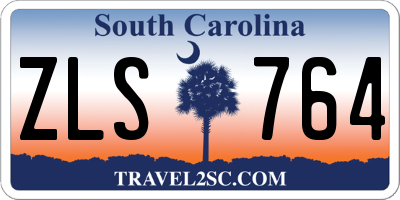 SC license plate ZLS764