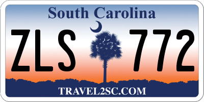 SC license plate ZLS772