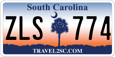 SC license plate ZLS774