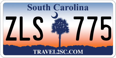 SC license plate ZLS775