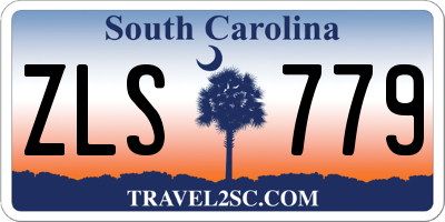 SC license plate ZLS779
