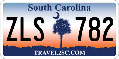SC license plate ZLS782