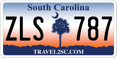 SC license plate ZLS787