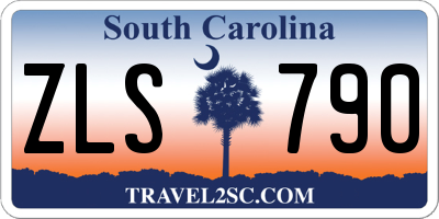 SC license plate ZLS790