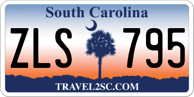 SC license plate ZLS795