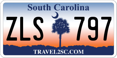 SC license plate ZLS797