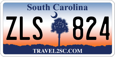 SC license plate ZLS824