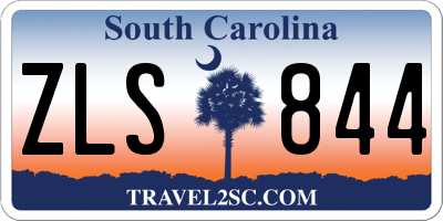 SC license plate ZLS844
