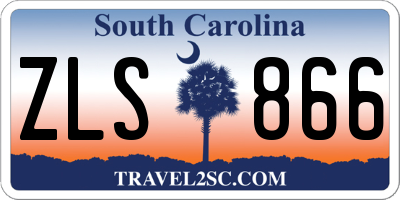 SC license plate ZLS866