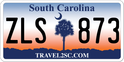 SC license plate ZLS873