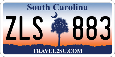 SC license plate ZLS883