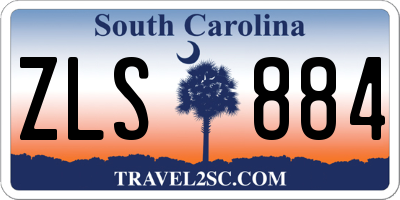 SC license plate ZLS884