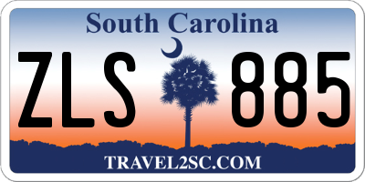 SC license plate ZLS885
