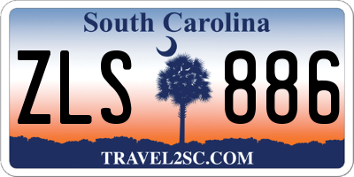 SC license plate ZLS886