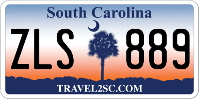 SC license plate ZLS889