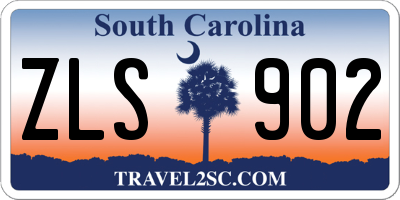 SC license plate ZLS902