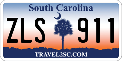 SC license plate ZLS911