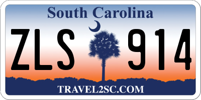 SC license plate ZLS914