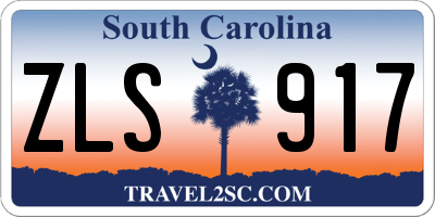 SC license plate ZLS917
