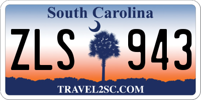 SC license plate ZLS943