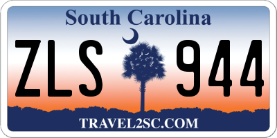 SC license plate ZLS944