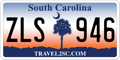 SC license plate ZLS946