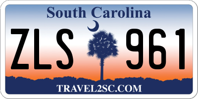 SC license plate ZLS961