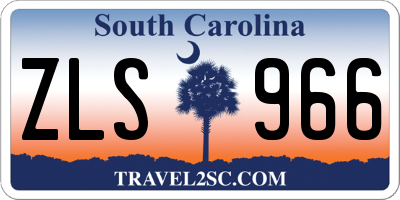 SC license plate ZLS966