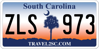 SC license plate ZLS973