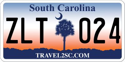SC license plate ZLT024
