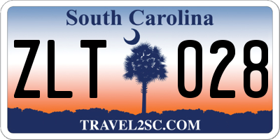 SC license plate ZLT028