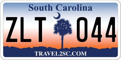 SC license plate ZLT044