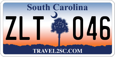 SC license plate ZLT046