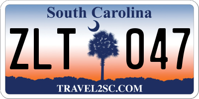 SC license plate ZLT047