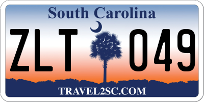 SC license plate ZLT049