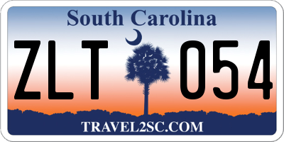 SC license plate ZLT054