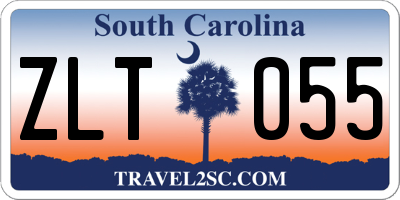 SC license plate ZLT055