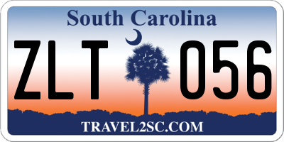SC license plate ZLT056