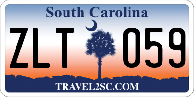 SC license plate ZLT059