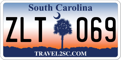 SC license plate ZLT069