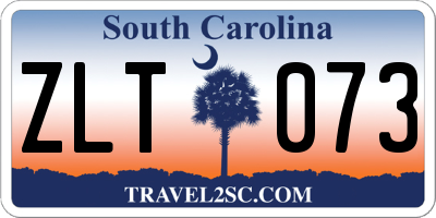 SC license plate ZLT073