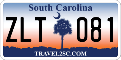 SC license plate ZLT081