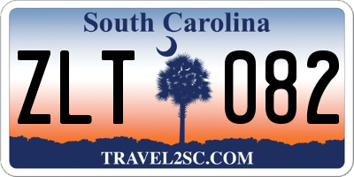 SC license plate ZLT082