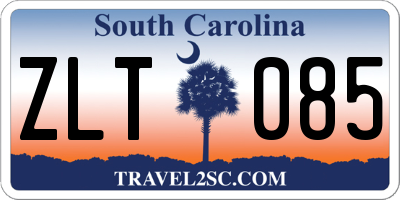 SC license plate ZLT085