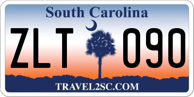 SC license plate ZLT090