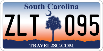 SC license plate ZLT095