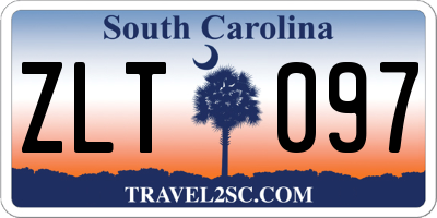 SC license plate ZLT097