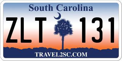 SC license plate ZLT131